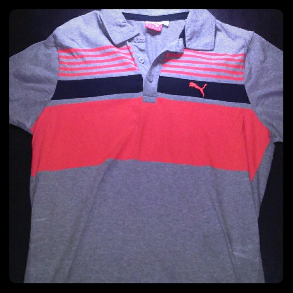 Men's Puma polo shirt sz L